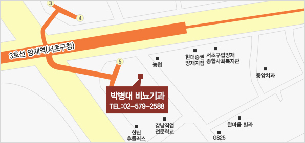 박병대 비뇨기과 오시는길 약도